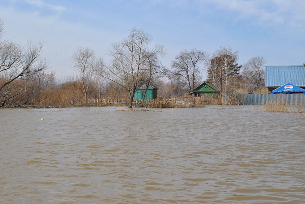 На севере Казахстана жители села остались без электричества из-за паводка