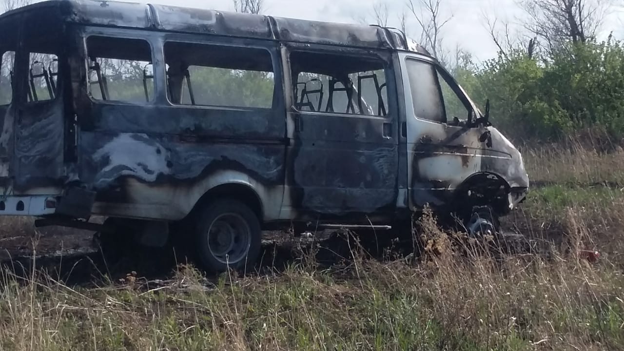 В Петропавловске сгорел школьный автобус