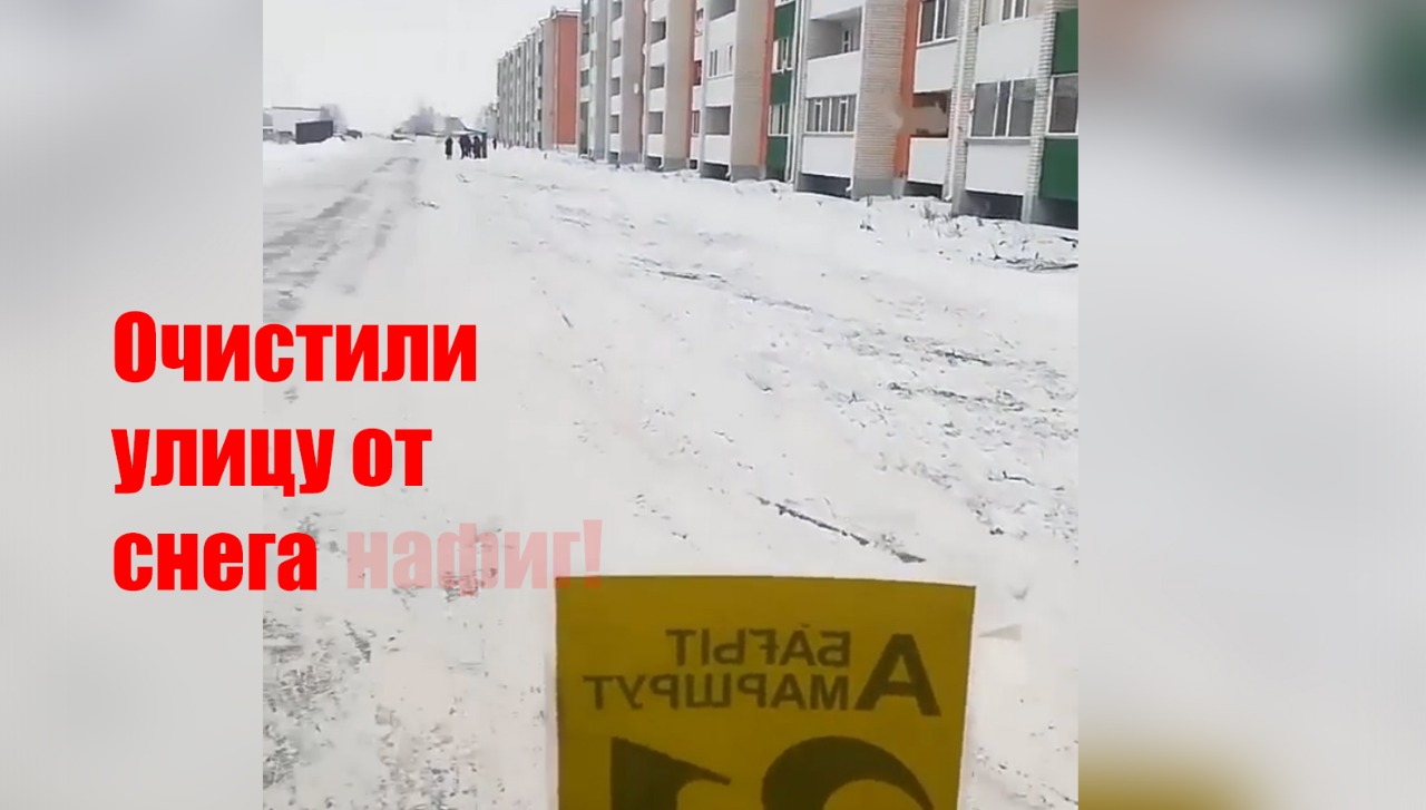 В Петропавловске расчистили улицу после эмоционального видео водителя