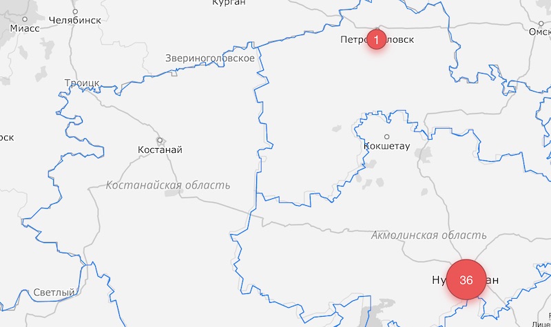 Первый случай коронавируса зафиксирован в Северо-Казахстанской области