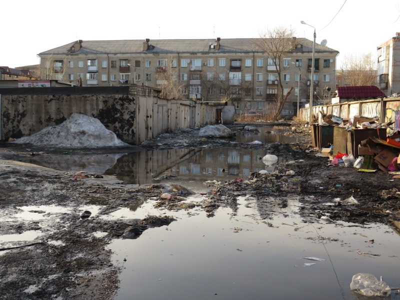 Петропавловск, грязная весна 2020 года