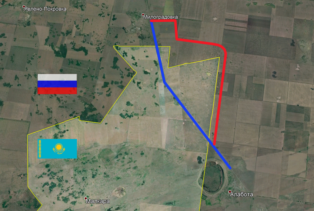 Карта омской области граница с казахстаном