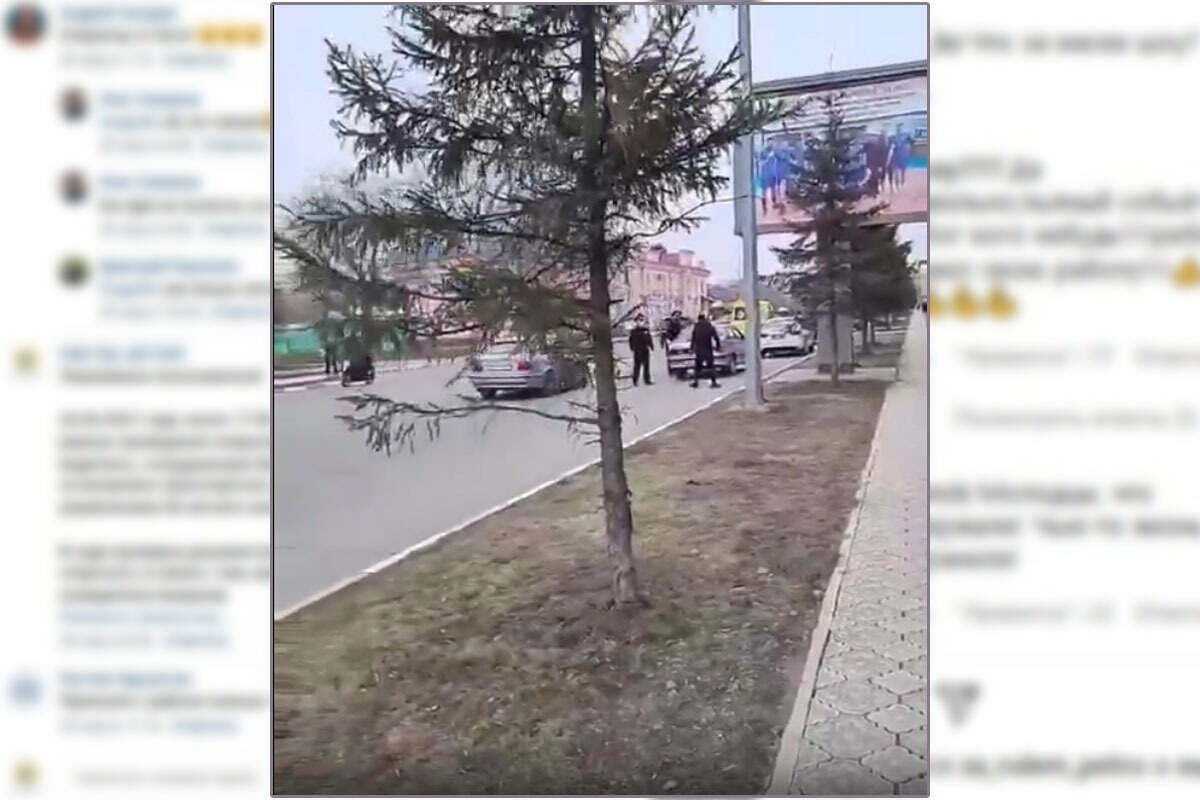 В центре Петропавловска полицейские скрутили двоих пьяных мужчин