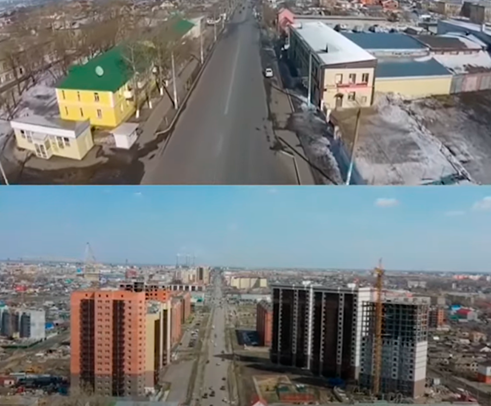 Кумар Аксакалов показал, как изменился микрорайон ДСР в Петропавловске за 4 года