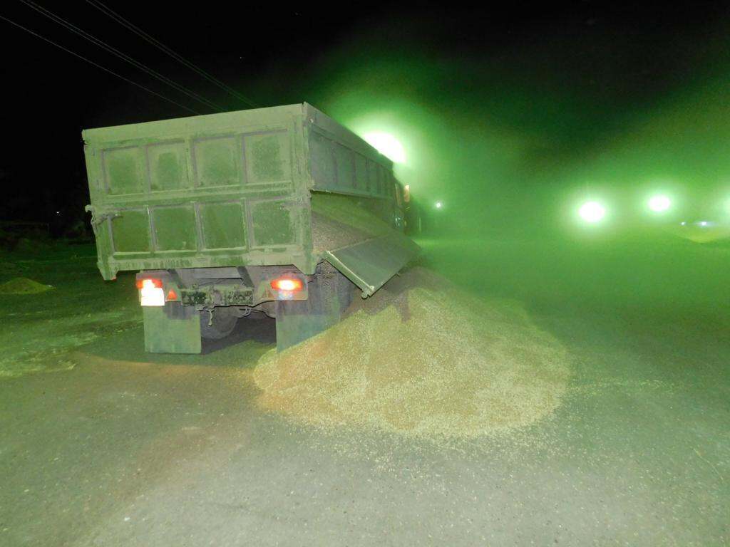 На севере Казахстана пятеро мужчин пытались вывезти с поля 10 тонн зерна на КамАЗе