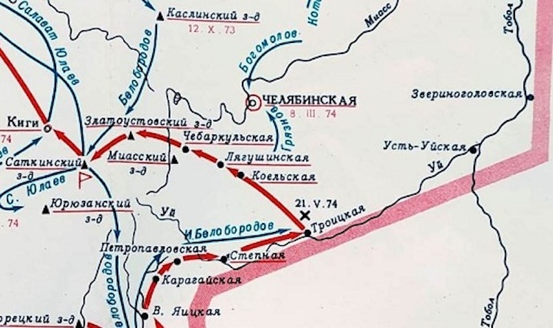 Боевые действия восставших в районе Троицкой крепости